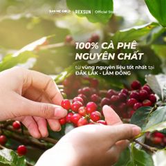 Cà Phê Sầu Riêng Đậm Đà - Hộp 160g (10 gói) - Cafe 3in1 Hoà Tan Cao Cấp - Chính Hãng Ban Me Gold - Rexsun