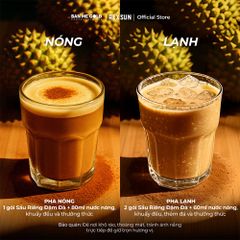 Cà Phê Sầu Riêng Đậm Đà - Hộp 160g (10 gói) - Cafe 3in1 Hoà Tan Cao Cấp - Chính Hãng Ban Me Gold - Rexsun