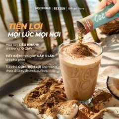 Cà Phê Sữa Dừa Cocofe Đậm Đà - Hộp 160g (10 gói) - Coconut Cafe Hòa Tan Chính Hãng Ban Me Gold