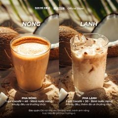 Cà Phê Sữa Dừa Cocofe Đậm Đà - Hộp 160g (10 gói) - Coconut Cafe Hòa Tan Chính Hãng Ban Me Gold