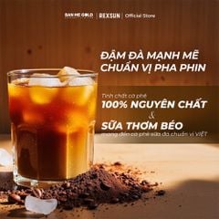 Cà Phê Hoà Tan Sữa Đá ĐẬM ĐÀ Gu Mạnh Mẽ - Hộp 180g (10 gói) - Cafe Sữa Đá 3in1 Tiện Lợi Ban Me Gold