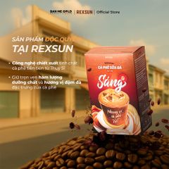 Cà Phê Hoà Tan Sữa Đá ĐẬM ĐÀ Gu Mạnh Mẽ - Hộp 180g (10 gói) - Cafe Sữa Đá 3in1 Tiện Lợi Ban Me Gold