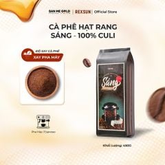 Cà Phê Culi 100% Nguyên Chất - Sáng - 450g - Cafe Pha Phin /Pha Máy Hạt Rang Xay Sẵn Chính Hãng Ban Me Gold - Rexsun