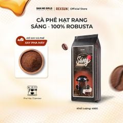 Cà Phê Robusta 100% Nguyên Chất - Sáng (450g) Cafe Hạt / Pha Phin / Pha Máy Xay Sẵn Chính Hãng Ban Me Gold - Rexsun