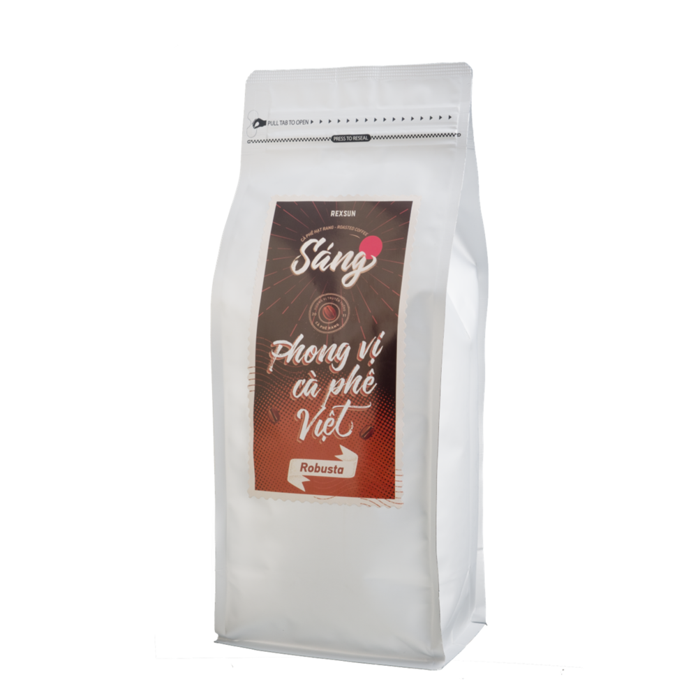 Cà Phê Robusta 100% Hạt Rang Mộc Nguyên Chất - Túi 1kg - Sáng - Cafe Hạt Rang Xay Chính Hãng Ban Me Gold