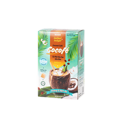 Cà Phê Sữa Dừa Cocofe Đậm Đà - Hộp 160g (10 gói) - Coconut Cafe Hòa Tan Chính Hãng Ban Me Gold