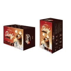 Cà Phê Hoà Tan Sữa Đá 3in1 Tiện Lợi - Sáng - Hộp 216g (12 gói) - Cafe Hòa Tan Sữa Đá Ban Me Gold - Rexsun