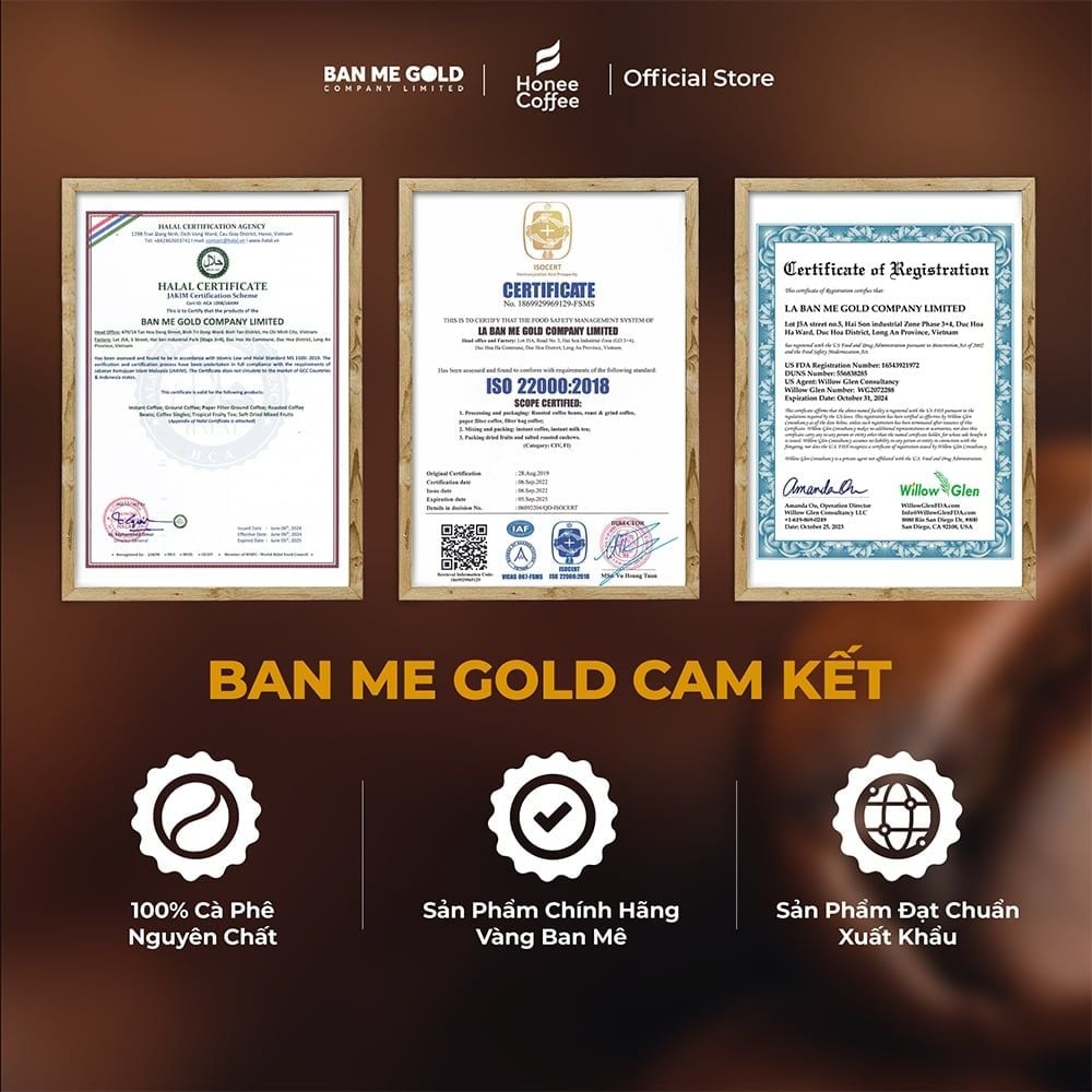 [THƯỢNG HẠNG] Cà Phê Hương Chồn (Vàng) Hạt Rang Mộc (200g) Cà Phê Chồn Nguyên Chất Chính Hãng Ban Me Gold - Honee Coffee