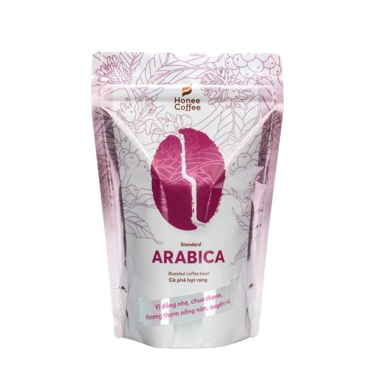 Cà Phê Arabica 100% Nguyên Chất (Cao Cấp) - 250g/500g/1kg - Cafe Hạt Rang Xay Chính Hãng Ban Me Gold - Honee Coffee