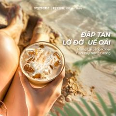 Cà Phê Sữa Dừa Cocofe - Hộp 160gr (10 Gói) - Coconut Cappuccino Dừa Cafe Hòa Tan Chính Hãng Ban Me Gold - REXSUN