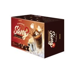Cà Phê Hoà Tan Sữa Đá 3in1 Tiện Lợi - Sáng - Hộp 216g (12 gói) - Cafe Hòa Tan Sữa Đá Ban Me Gold - Rexsun