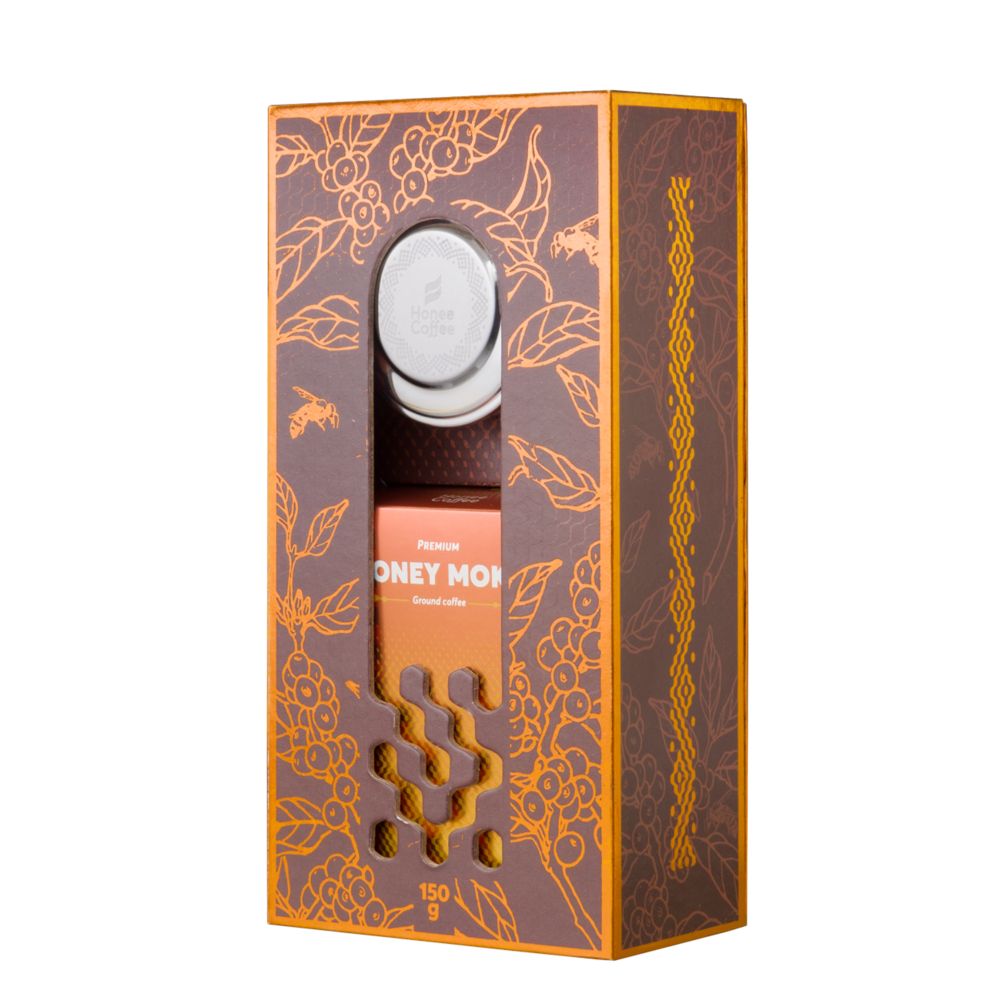 Hộp Quà Cà Phê Honey Moka 150g - Mật Ong Hoa Cà Phê Nguyên Chất Chính Hãng Ban Me Gold - Honee Coffee