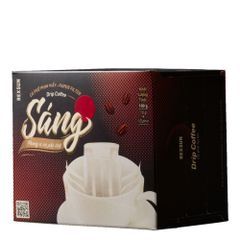 Cà Phê Phin Giấy - Sáng - Hộp 100gr (10 Túi) - Không Đường Sữa - Cafe Nguyên Chất Chính Hãng Ban Me Gold - Rexsun