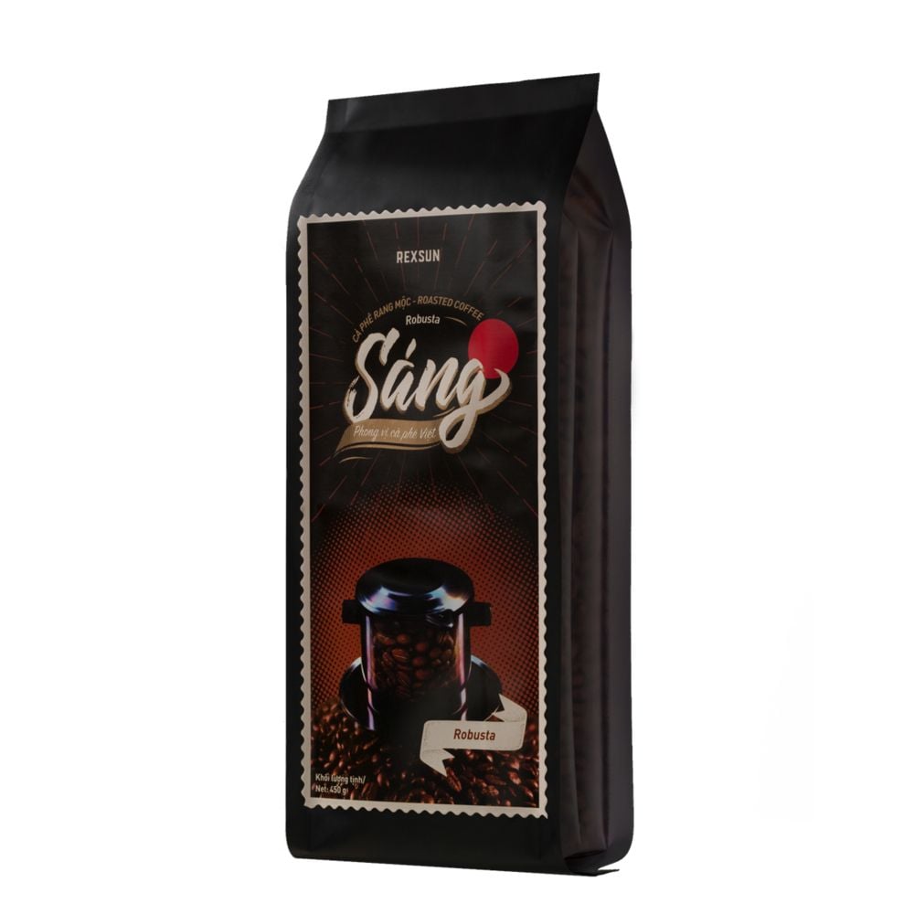 Cà Phê Robusta 100% Nguyên Chất - Sáng (450g) Cafe Hạt / Pha Phin / Pha Máy Xay Sẵn Chính Hãng Ban Me Gold - Rexsun