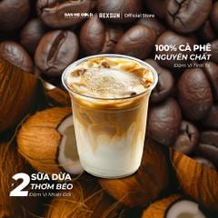 Cà Phê Sữa Dừa Cocofe - Hộp 160gr (10 Gói) - Coconut Cappuccino Dừa Cafe Hòa Tan Chính Hãng Ban Me Gold - REXSUN