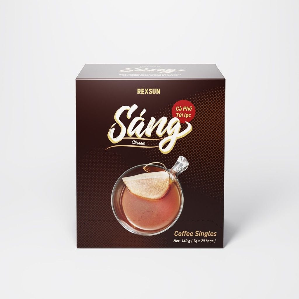 Cà Phê Túi Lọc Neoclassic - Sáng - Gói Tiện Lợi - Hộp 140g (20 Túi) - Cafe Nguyên Chất Chính Hãng Ban Me Gold - Rexsun