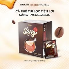 Cà Phê Túi Lọc Neoclassic - Sáng - Gói Tiện Lợi - Hộp 140g (20 Túi) - Cafe Nguyên Chất Chính Hãng Ban Me Gold - Rexsun
