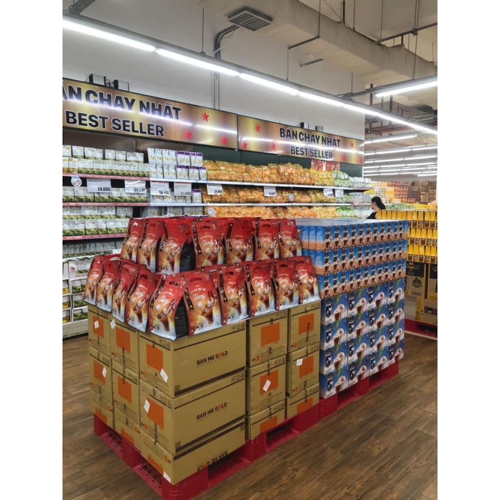 Cà Phê Sữa Đá 3in1 Tiện Lợi - Sáng - Túi 480g (30 gói) - Cafe Hòa Tan Sữa Đá Ban Me Gold - Rexsun