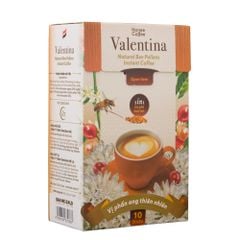 Cà Phê Hoà Tan Valentina - Instant Delight - 160gr (10 Gói) - Cafe Sữa Phấn Hoa Mật Ong Ban Me Gold - Honee Coffee