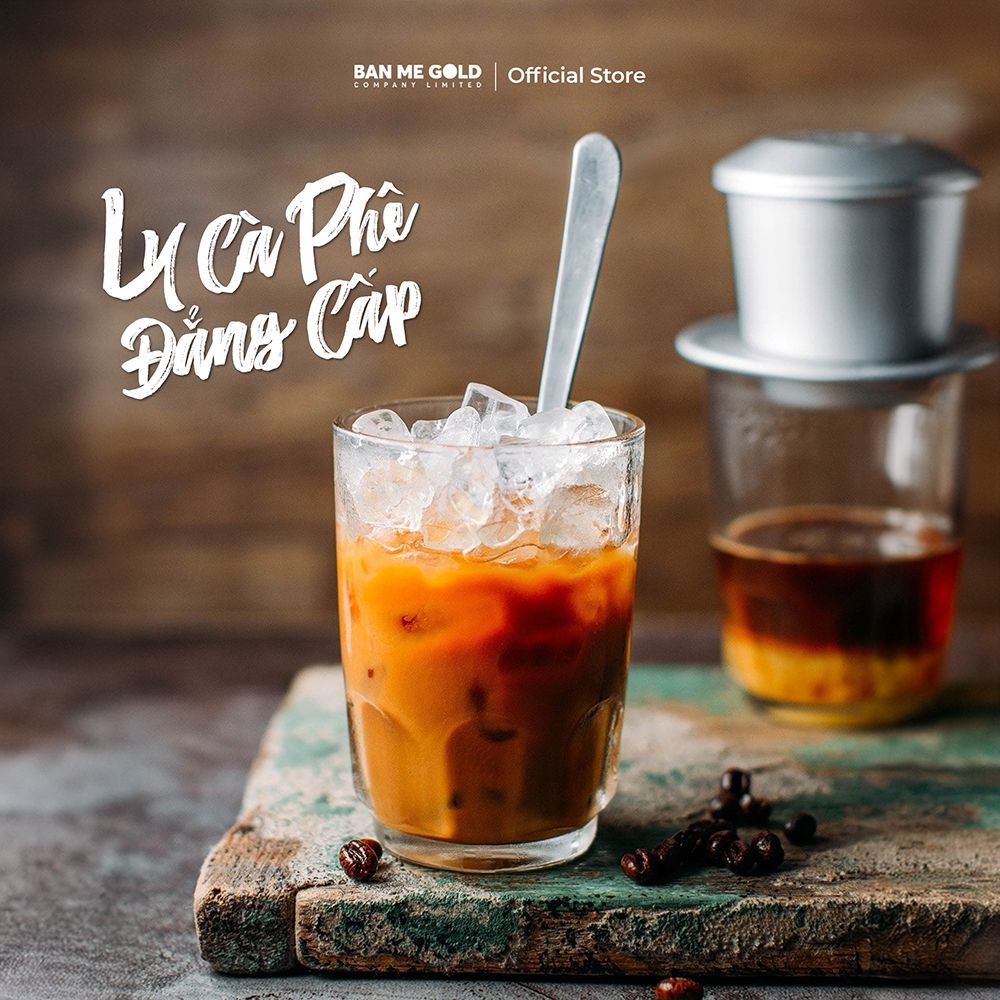 Phin Cà Phê Chịu Nhiệt Cao Cấp - Phin Nhôm Truyền Thống Cafe Sáng Không Gỉ - Chính Hãng Ban Me Gold - Rexsun