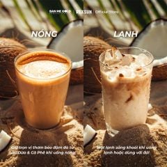 Cà Phê Sữa Dừa Cocofe - Hộp 160gr (10 Gói) - Coconut Cappuccino Dừa Cafe Hòa Tan Chính Hãng Ban Me Gold - REXSUN