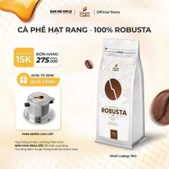 Cà Phê Robusta 100% Nguyên Chất (Cao Cấp) - 250g/500g/1kg - Cafe Hạt Rang Xay Chính Hãng Ban Me Gold - Honee Coffee