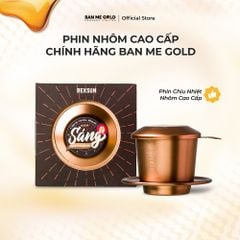 Phin Cà Phê Chịu Nhiệt Cao Cấp - Phin Nhôm Truyền Thống Cafe Sáng Không Gỉ - Chính Hãng Ban Me Gold - Rexsun