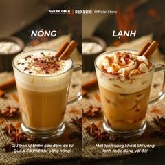Cà Phê Hoà Tan Sữa Quế (Cinnamon) - Instant Delight – 160gr (10 Gói) - Cafe Hòa Tan Chính Hãng Ban Me Gold - REXSUN