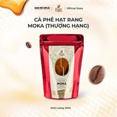 [THƯỢNG HẠNG] Cà Phê Moka 100% Nguyên Chất - 200g - Cafe Hạt Rang Mộc Chính Hãng Ban Me Gold - Honee Coffee