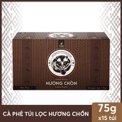 Cà Phê Túi Lọc Hương Chồn (Bạc) Tiện Lợi - Hộp 75gr (15 Túi) - Cà Phê Chồn 100% Nguyên Chất Ban Me Gold - Honee Coffe