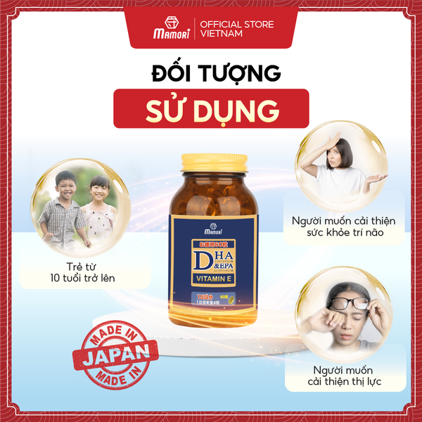Viên Uống Mamori DHA & EPA Hỗ Trợ Trí Nhớ