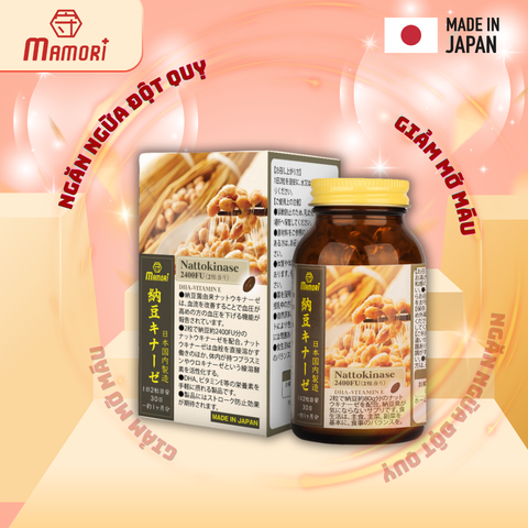 Viên Uống Mamori Nattokinase 2400FU Hỗ Trợ Phòng Ngừa Đột Qụy