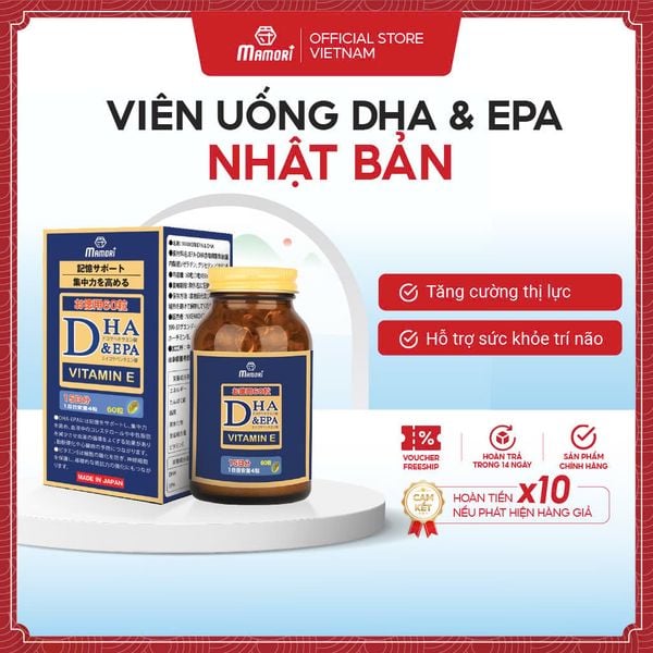 Viên Uống Mamori DHA & EPA Hỗ Trợ Trí Nhớ