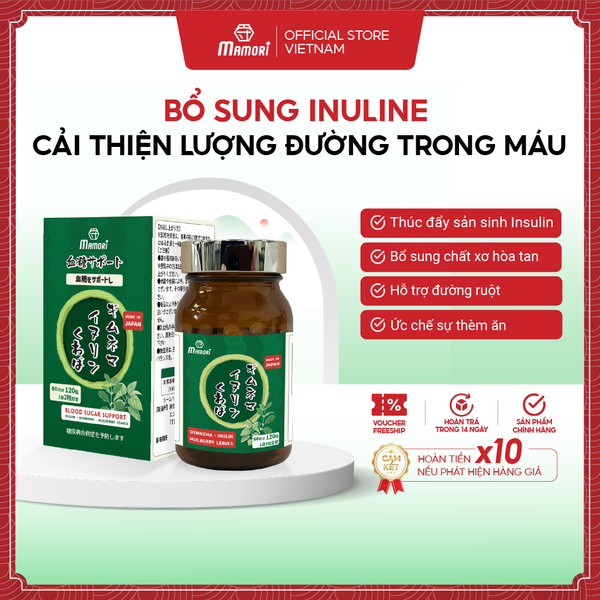 Viên Uống  Mamori Gymnema Inulin Hỗ Trợ Đường Huyết