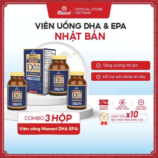 Viên Uống Mamori DHA & EPA Hỗ Trợ Trí Nhớ