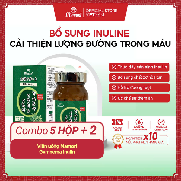Viên Uống  Mamori Gymnema Inulin Hỗ Trợ Đường Huyết