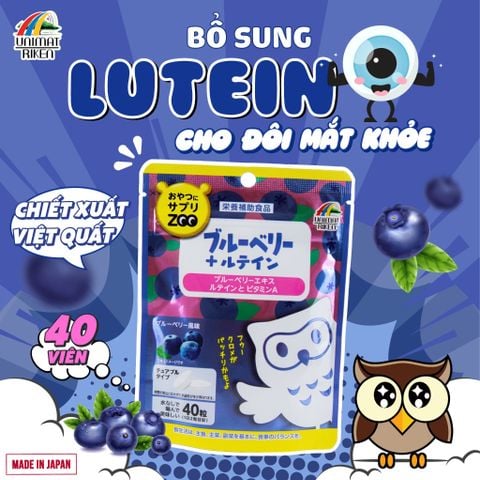 Kẹo Bổ Sung Lutein và Vitamin A vị Việt Quất Zoo Season (40 Viên)