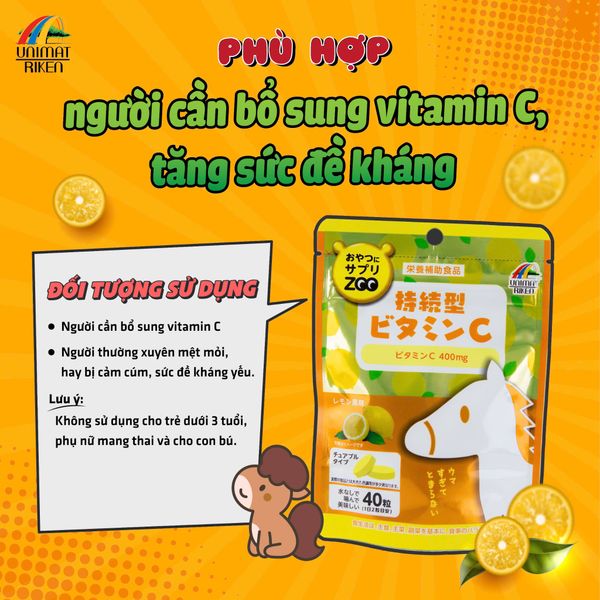 Kẹo Bổ Sung Vitamin C Vị Chanh Zoo season (40 Viên)