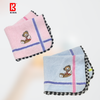 Khăn Mặt Trẻ Em KIBA Thêu Gấu Ngộ Ngĩnh, Chất Cotton Êm, Mềm, Thấm Hút, An Toàn Cho Bé
