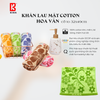  Khăn Mặt KIBA Họa Tiết Hoa Sao Xinh Xắn KT 32cm x 49cm, Chất Cotton Dày Dặn, Êm, Mềm, Thấm Hút Tốt, Tơi Bông, Thoáng Khí 