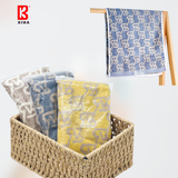  Khăn Gội Đầu, Lau Tóc, Quấn Tóc KIBA Kt 34x75cm Họa Tiết Monogram Sang Trọng Chất Nhẹ, Êm, Thấm Hút Tốt 