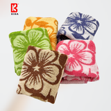  Khăn Mặt Vuông KIBA Cỡ 34x34cm,Chất Liệu Cotton Dày Dặn, Thấm Hút Tốt, Họa Tiết Hoa Mai Nhiều Màu 