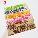  Khăn Mặt Vuông KIBA Cỡ 34x34cm,Chất Liệu Cotton Dày Dặn, Thấm Hút Tốt, Họa Tiết Hoa Mai Nhiều Màu 
