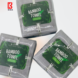  Set 5 Chiếc Khăn Mặt Sợi Tre KIBA 28x48cm Thấm Hút Gấp Đôi, Êm, Mềm, Nhẹ Bông 