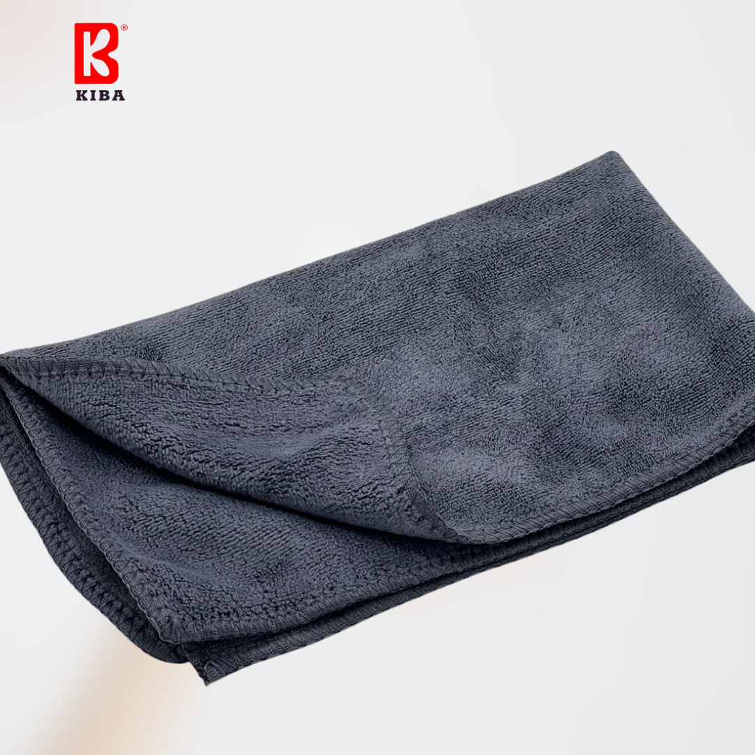  Khăn Lau Đa Năng KIBA Chất Microfiber, Dày Dặn, Kích Thước 34x75cm, Nhiều Màu Nhã Nhặn, Có Thêu Họa Tiết 