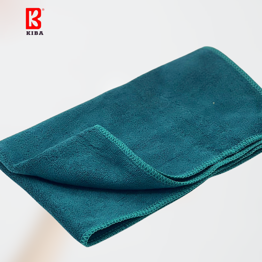  Khăn Lau Đa Năng KIBA Chất Microfiber, Dày Dặn, Kích Thước 34x75cm, Nhiều Màu Nhã Nhặn, Có Thêu Họa Tiết 