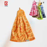  Khăn Lau Tay Dài KIBA Có Móc Treo Tiện Lợi, Chất Cotton Êm, Mềm, Thấm Hút, Không Nhờn, Dính 