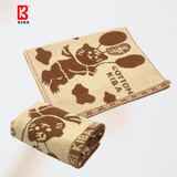  Khăn Mặt KIBA Họa Tiết Gấu Bóng Bay KT 30cm x 45m , Chất Cotton Hữu Cơ Tự Nhiên Dày Dặn, Thấm Hút Tốt, An Toàn Cho Da 