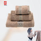  Bộ 3 Khăn Đơn Màu Tắm Gội Mặt, Khăn Tắm Cỡ Lớn 70x140cm KIBA Chất Cotton Hữu Cơ, Êm, Mềm, Dày Dặn, Thấm Hút Tốt, An Toàn 