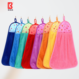  Khăn Lau Tay Lông Cừu KIBA, Chất Siêu Mềm, Siêu Thấm, Có Móc Treo Tiện Lợi, Nhiều Màu Sắc Xinh Xắn 